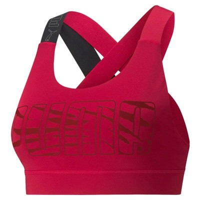 

Женский спортивный бюстгальтер Puma Feel It Mid Impact Red Casual 520299-33, Красный