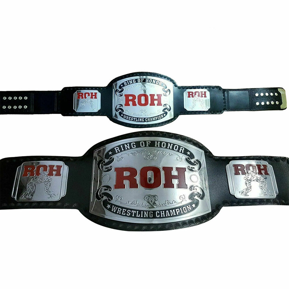 ROH Ring of Honor World Heavy Weight Championship Title Belt Replica Adult 2MM - Picture 4 of 4