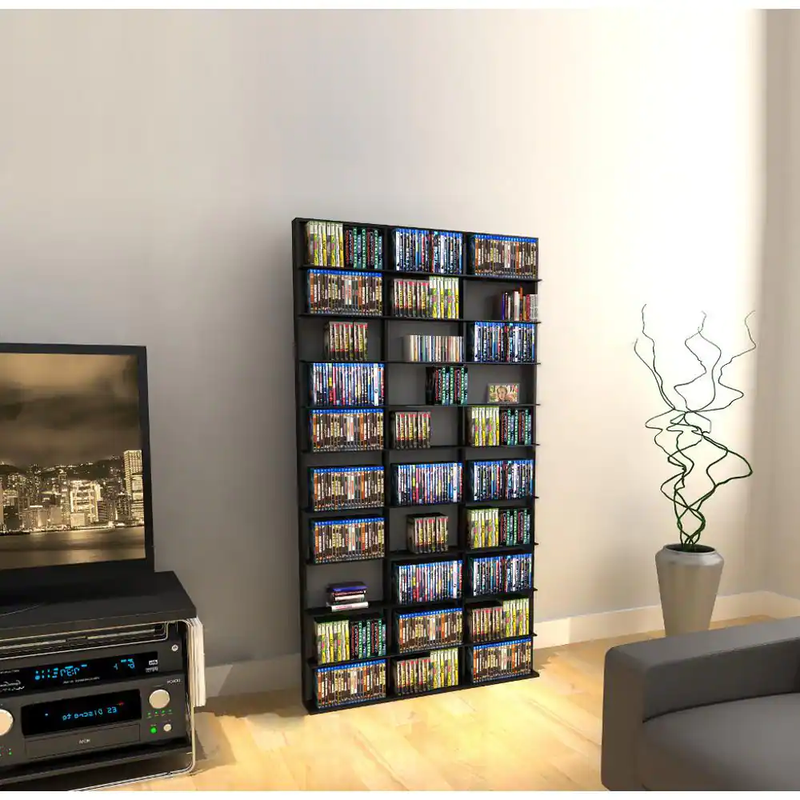 Atlantic Media Wall-Unit Multi-Purpose Storage Furniture Adjustable Espresso