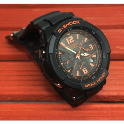 Pre-owned Casio G-shock Sky Cockpit Solar Radio Multiband 6 Gw-3000b-1ajf Watch Japan