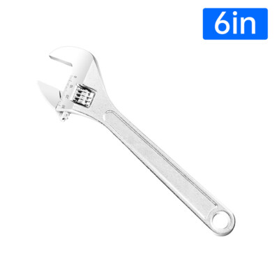 Adjustable Wrench Steel Wrench Large Opening Flexible Spanner Tool 6'' 8'' 10'' 12''