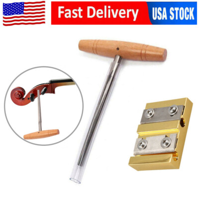 Violin Tuning Peg Reals Shaver & Reamer Set Tapered 4-Fluted Pin Hole Reamer