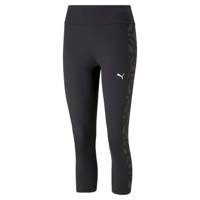 

Спортивные леггинсы с высокой талией Puma Favorites Printed High Waist 34 Womens Black Athletic Cas, Черный, Puma Favorites Printed High Waist 34 Athletic Leggings