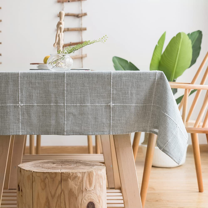 With Tassel Gray Grid Rectangle/oblo