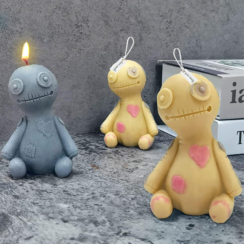 Candle Molds Silicone | Doll Candle Molds for Candle Making, 3D Craft Wax Molds