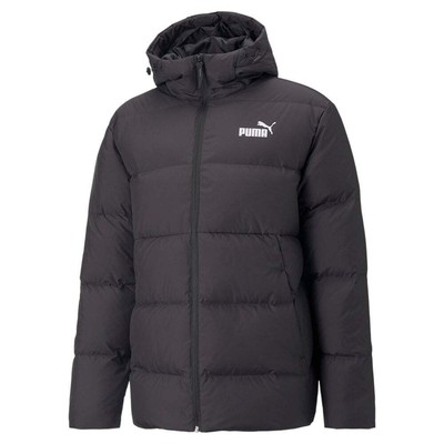 

Puma Hooded Down Puffer Jacket Мужские черные пальто Куртки Верхняя одежда 84998701, Черный, Puma Hooded Down Puffer Jacket