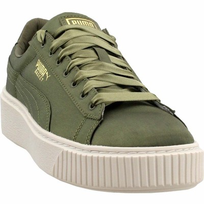 puma basket platform beige