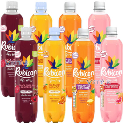 Rubicon Spring Sparkling Spring Water with Fruit Juice 500ml