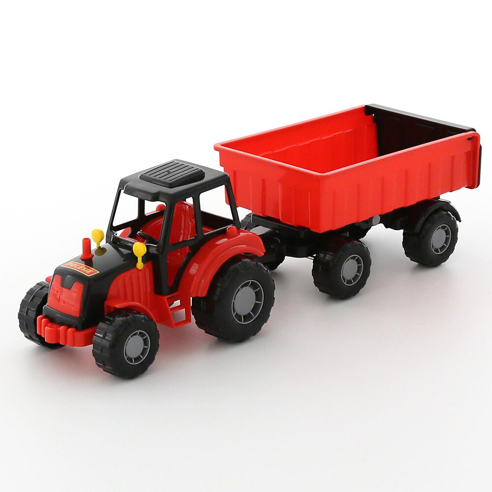 WADER Little Farmer Traktor mit Anhänger Trecker Kinderspielzeug Sandkasten
