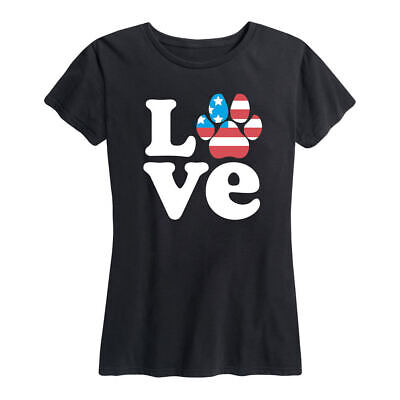 Женская футболка с принтом лап для мгновенных сообщений Love