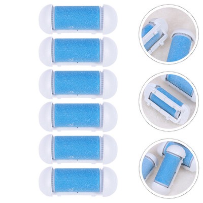 6 Pcs Feet Rollers Heads Coarse Replacement Roller Electric Callus Remover Head