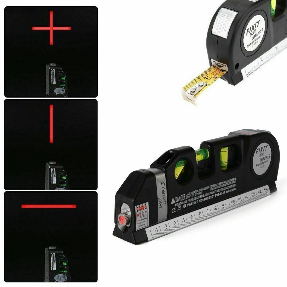 Livella Laser Di Precisione Con Metro Level Pro 3 Elettronica Bolle 4in1 sus