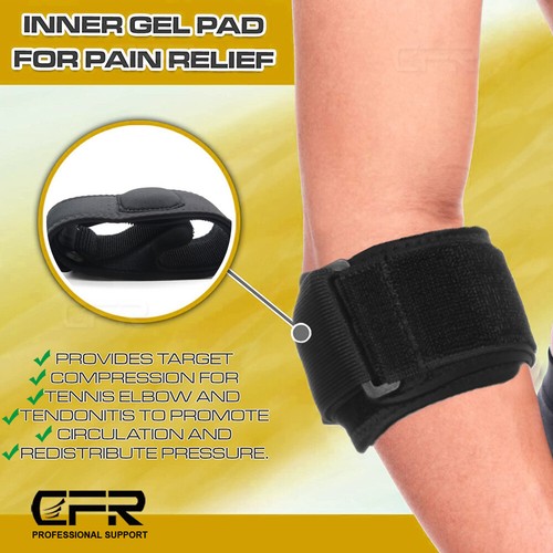 Tennis Elbow Brace Compression Strap Golfer Band Support Pain Relief Tendonitis