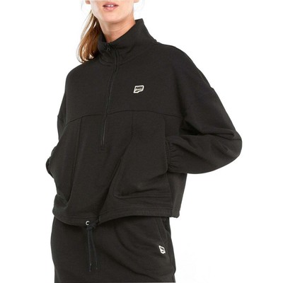 

Puma Downtown Half-Zip Pullover Womens Black Casual 531601-01, Черный