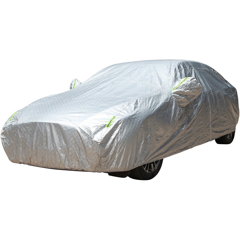 For Ford Mustang 6 Layers Outdoor Full Car Cover Waterproof With Zipper Cotton
