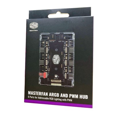 Cooler Master MasterFan ARGB and PWM Hub (MFX-ZHHN-1NNN6-R1) - 6 Ports