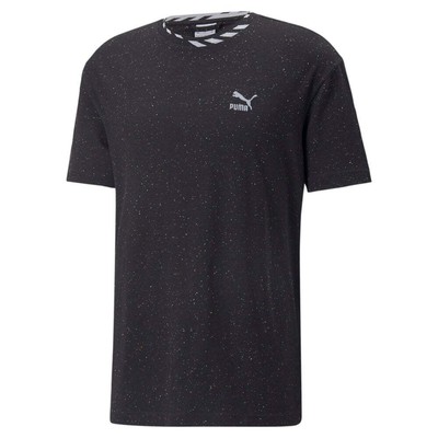 

Puma Re:Collection Свободная футболка с круглым вырезом и коротким рукавом Мужские черные повседневные топы, Черный, Puma Re:Collection Relaxed Crew Neck Short Sleeve T-Shirt
