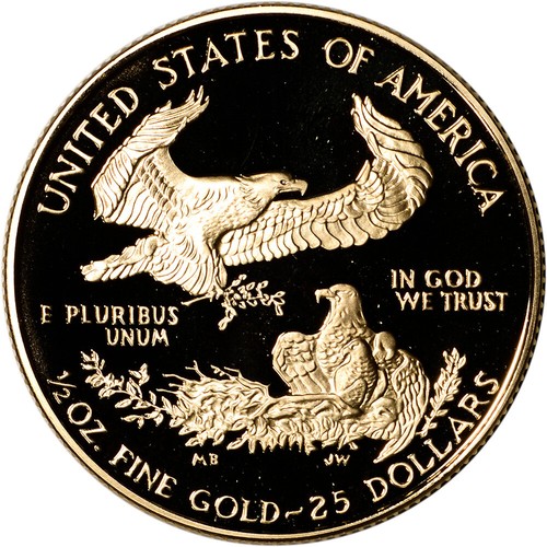 American Gold Eagle Proof 1/2 oz $25 - Coin in Capsule - Random Date