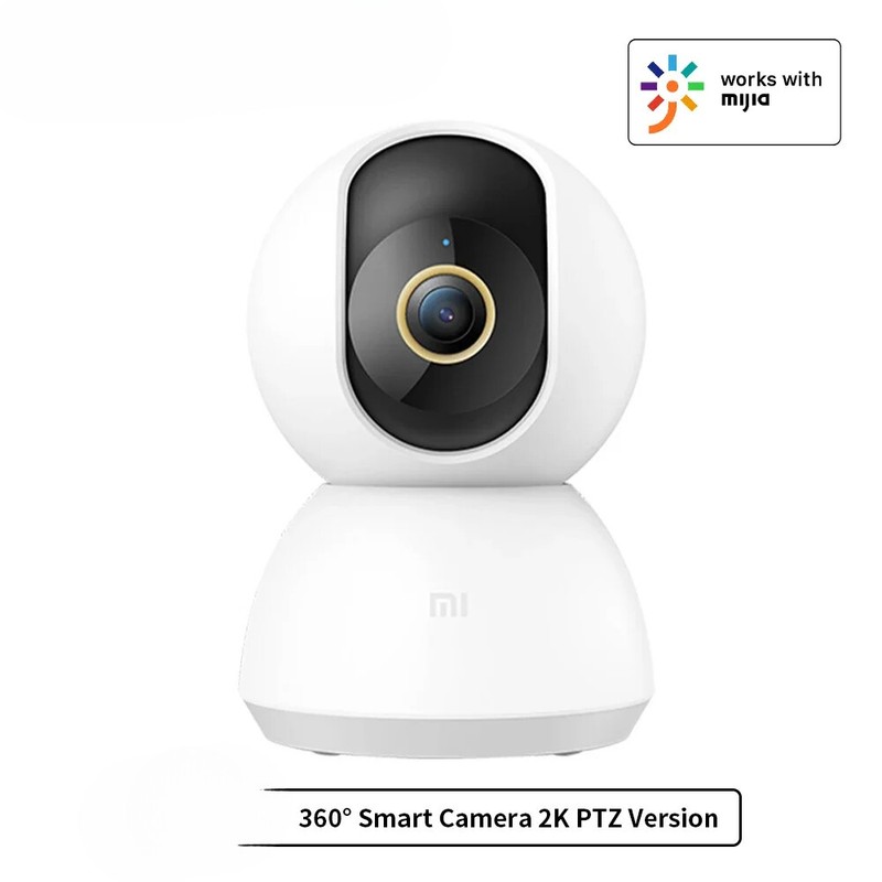 360° Smart Home Security Camera 2K Webcam AI Human Detection