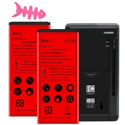 For Alcatel GLIMPSE 5002C 2x 3100mAh Replaceable Extra Battery Universal Charger