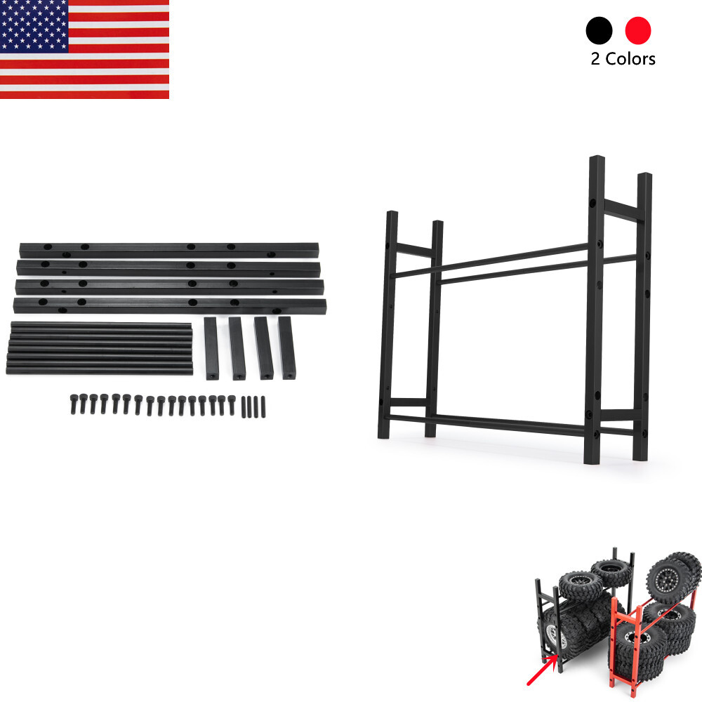 US Stock Tires Rack Storage Wheel Holder Garage Organizer For RC 1/10 90048 RR10