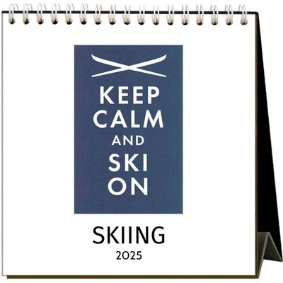 Found Image Press,  Skiing 2025 Easel Desk Calendar