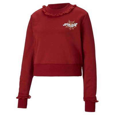 

Толстовка с круглым вырезом Puma X Charlotte Olympia Cropped Женская красная 598784-50, Красный