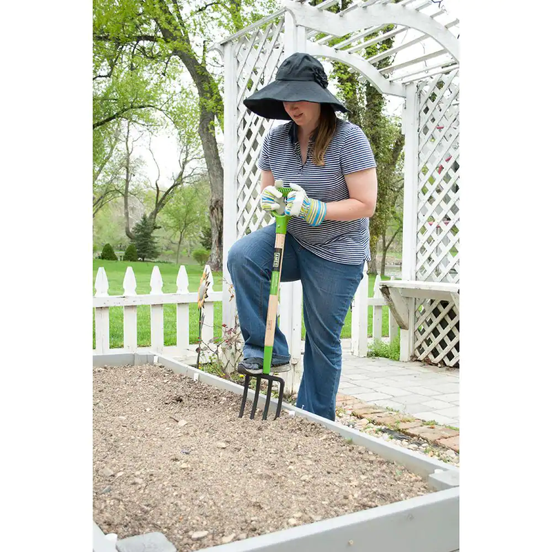 26 In. 4-Tine Forged Spading Garden Fork