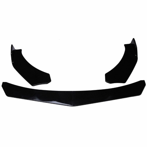 For Infiniti G37 Coupe Sedan Front Splitter Bumper Lip Spoiler Glossy+Strut Rods