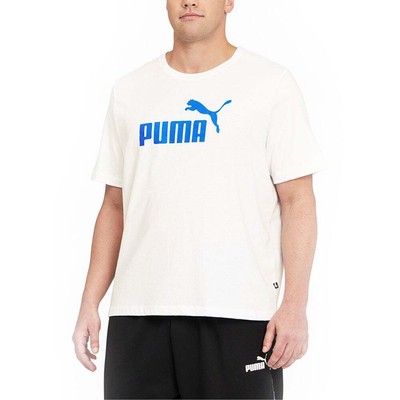 

Puma Ess Logo Crew Neck Short Sleeve TShirt Big Tall Mens Size  Casual Tops, Белый, Puma Ess Logo Crew Neck Short Sleeve TShirt Big Tall