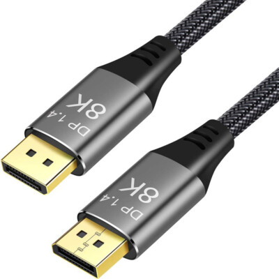 DisplayPort 8K Cable 60hz Ver 1.4 Ultra-HD UHD 4K 144hz DP to DP Wire 7680*4320