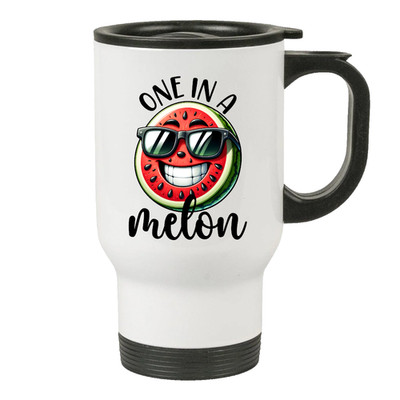 One in a Melon | Novelty Coffee Mug with Funny Print. Ideal for Coffee, Gift