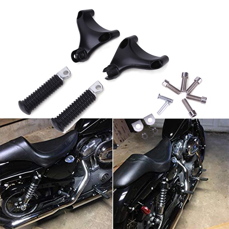 Rear Passenger Foot Peg Bracket Set Fit for Harley Sportster XL 883