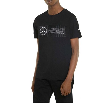 

Puma Mapf1 Logo Футболка с круглым вырезом и короткими рукавами Мужские повседневные топы размера  533693, Черный, Puma Mapf1 Logo Crew Neck Short Sleeve TShirt