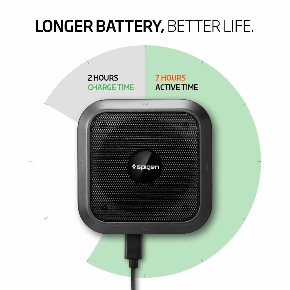 Spigen [R12S] Portable Bluetooth Wireless Speaker Stereo For Phone Tablets PCs