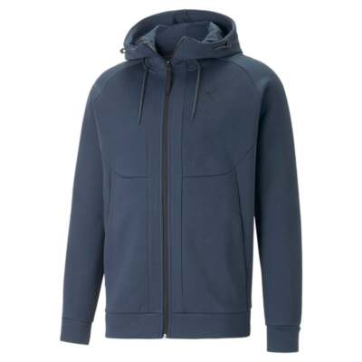 

Puma Pumatech Full Zip Hoodie Mens Size  Повседневная верхняя одежда 53828216, Синий