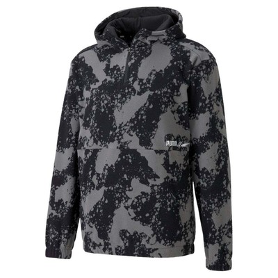 

Puma RadCal Polarfleece Half Zip Hoodie Mens Size  Повседневная верхняя одежда 589434-01, Черный