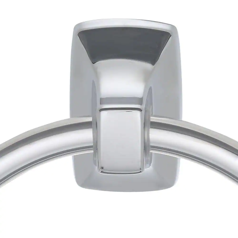Contemporary Towel Ring in Chrome