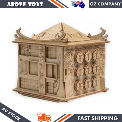 Escapewelt House Of The Dragon Stock Received Wooden 3D Puzzle Model Kit