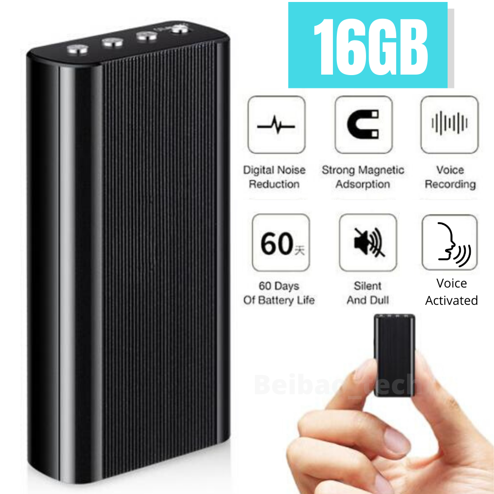 MP3 Digital Hidden Voice Recorder Spy Mini Magnetic Audio Activated Dictaphonex