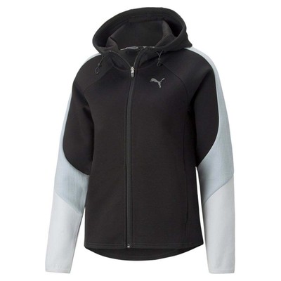 

Puma Evostripe Full Zip Hoodie Женская черная повседневная верхняя одежда 84980901, Черный