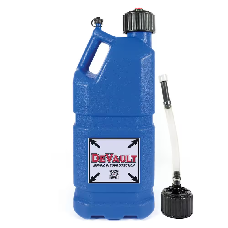 5 Gal Blue Utility Jug HDPE Plastic Chemical Resistant Water Storage Container