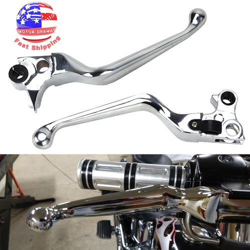 Chrome Hand Levers Brake Lever & Clutch Lever for Harley Hand Controls