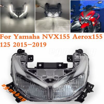 Motorcycle Front Headlight Lamp E-Mark For Yamaha NVX155 Aerox155 125 2015-2019
