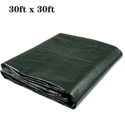 Heavy Duty Tarp Poly Tarpaulin Boat Tent Waterproof Outdoor Canopy Shade Cover
