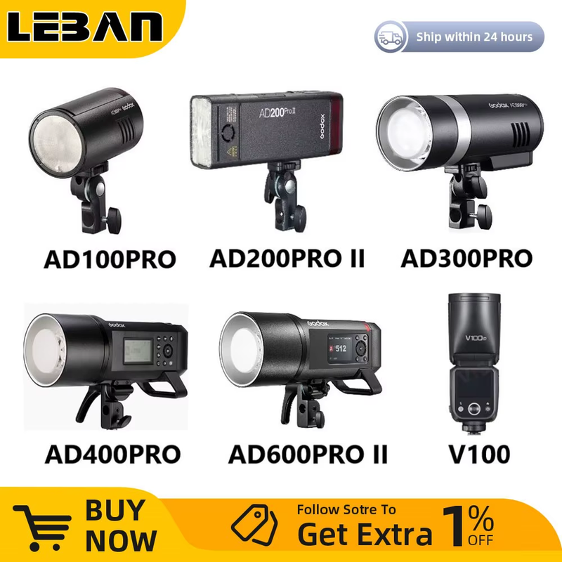 Godox V100 AD100PRO AD300PRO AD200PROII AD400PRO AD600PRO II Flash TTL Flash for
