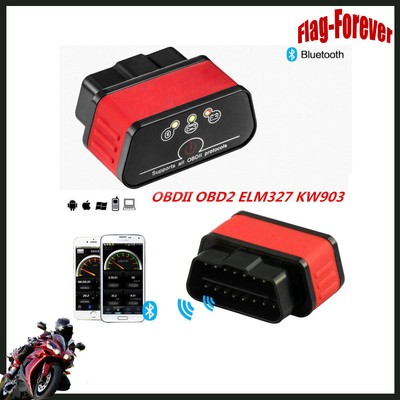 KW903 ODB2 OBDII Bluetooth Car Diagnostic Scanner Code Reader Tool For Android