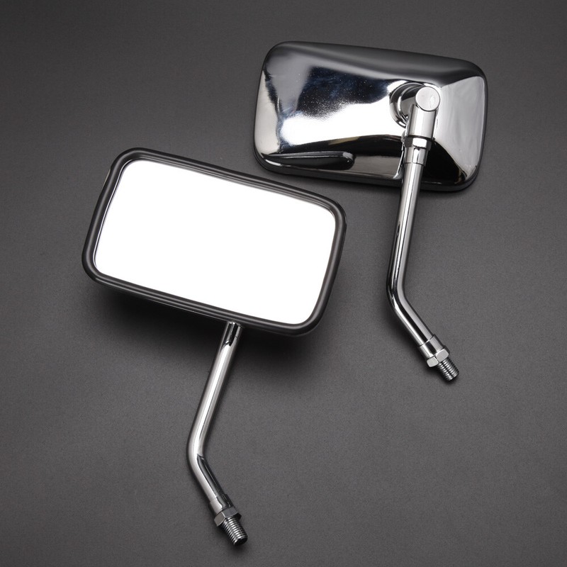 For Kawasaki Vulcan VN 500 800 900 1600 Chrome Rectangle Motorcycle Mirrors SALE