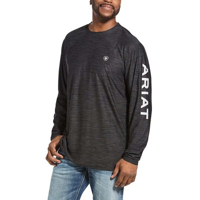 

Ariat Charger Logo Мужские футболки с круглым вырезом и длинными рукавами, размер , повседневные топы 100327, Grey, Ariat Charger Logo Crew Neck Long Sleeve T-Shirt