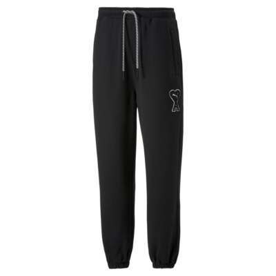 

Puma Ami X Sweatpants Womens Black Casual Athletic Bants 53599601, Черный, Puma Ami X Sweatpants